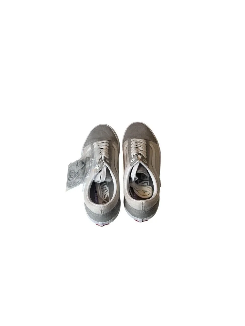 Men's Vans Old Skool Gray White Sneakers Size 7.5